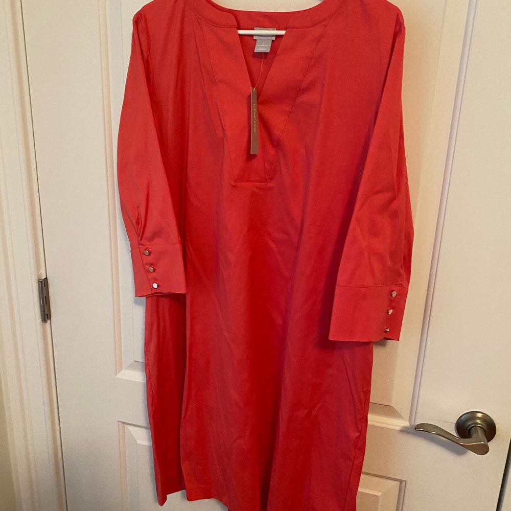 Chico's Red/Orange Mini Dress
